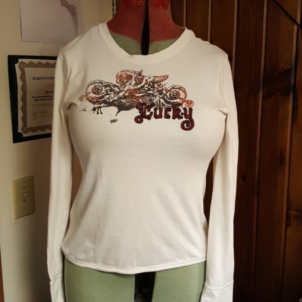 FEMALES  🍀LUCKY BRAND🍀 LONG SLEEVE TEE SHIRT